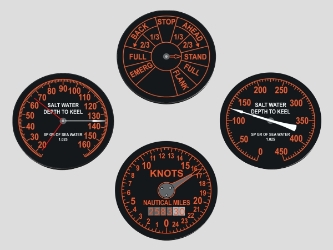 Fleet Boat Gauge Coasters 